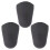 3X Rubber Clarinet Saxophone Mouthpiece Cap Protect Delicate Tip Black 1