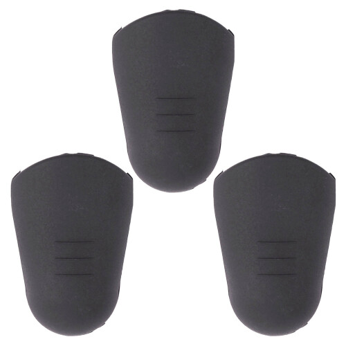 3X Rubber Clarinet Saxophone Mouthpiece Cap Protect Delicate Tip Black