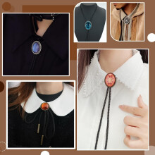 12 Boucles de Cravate Bolo, Fermoirs Coulissants Vierges en Alliage, Supports de Cabochon Ovales pour Cravates Bolo, pour VĂŞtements et Loisirs