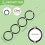 2PCS Snake Climbing Rings Kit, Adjustable  Python Enrichment Hoop Chain Toys for Corn Snakes,Chameleons, 8