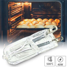 40x G9 Oven Licht Hittebestendige Duurzame Halogeenlamp Lamp voor Koelkasten Ovens Ventilatoren 40W 500 Pin Lamp 120V