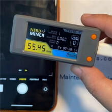 4X Bitcoin Nerd Miner V2.0 T-Display-S3 BTC Crypto Solo Lottery Nerdminer Miner LCD Display 78KH/S with Shell