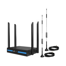 Routeur WiFi 4G Sans Fil, Routeur CPE Sans Fil, Antenne Extérieure 4G Industrielle, Version Eurasienne, Prise UE