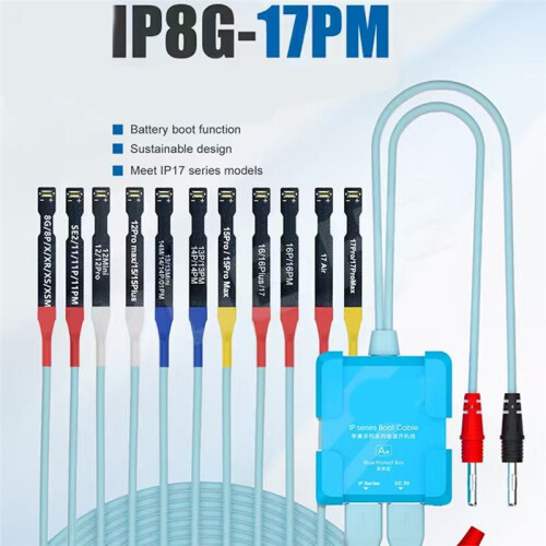 SUNSHINE Boot Cable for  8-17 Pro Max Series, Fast Boot Function, Battery Recognition Tools, Professional Phone Repair 1