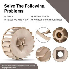 WP697772 69772 Dryer Blower Wheel, Fit for , , Dryers Quiet High-Efficiency Dryer Blower Part