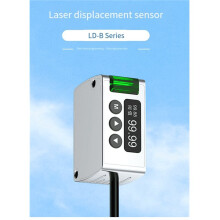 Laser Displacement Sensor 485 + NPN ‑ 0.1mm Accuracy Non‑Contact Laser Distance Sensor 200‑600mm Range for Industry