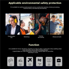 Adjustable Ear Earmuffs Hearing Protection Ear Noise Reduction for Work Study Woodwork Sport