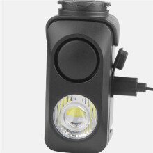 Bicycle Light Horn Rechargeable Power Display Mountain Road Bike Front Lamp with 120dB Horn Light with Taillights