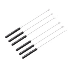 Metal Pipe Tube Cleaning Wire Brush 28cm Long 10mm Dia 6Pcs