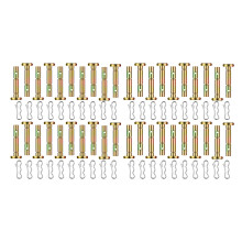80 Stücke Scherstifte und Splinte 738-04124 und 714-04040 Ersatz Scherstift und Fliege Schloss Splintsatz