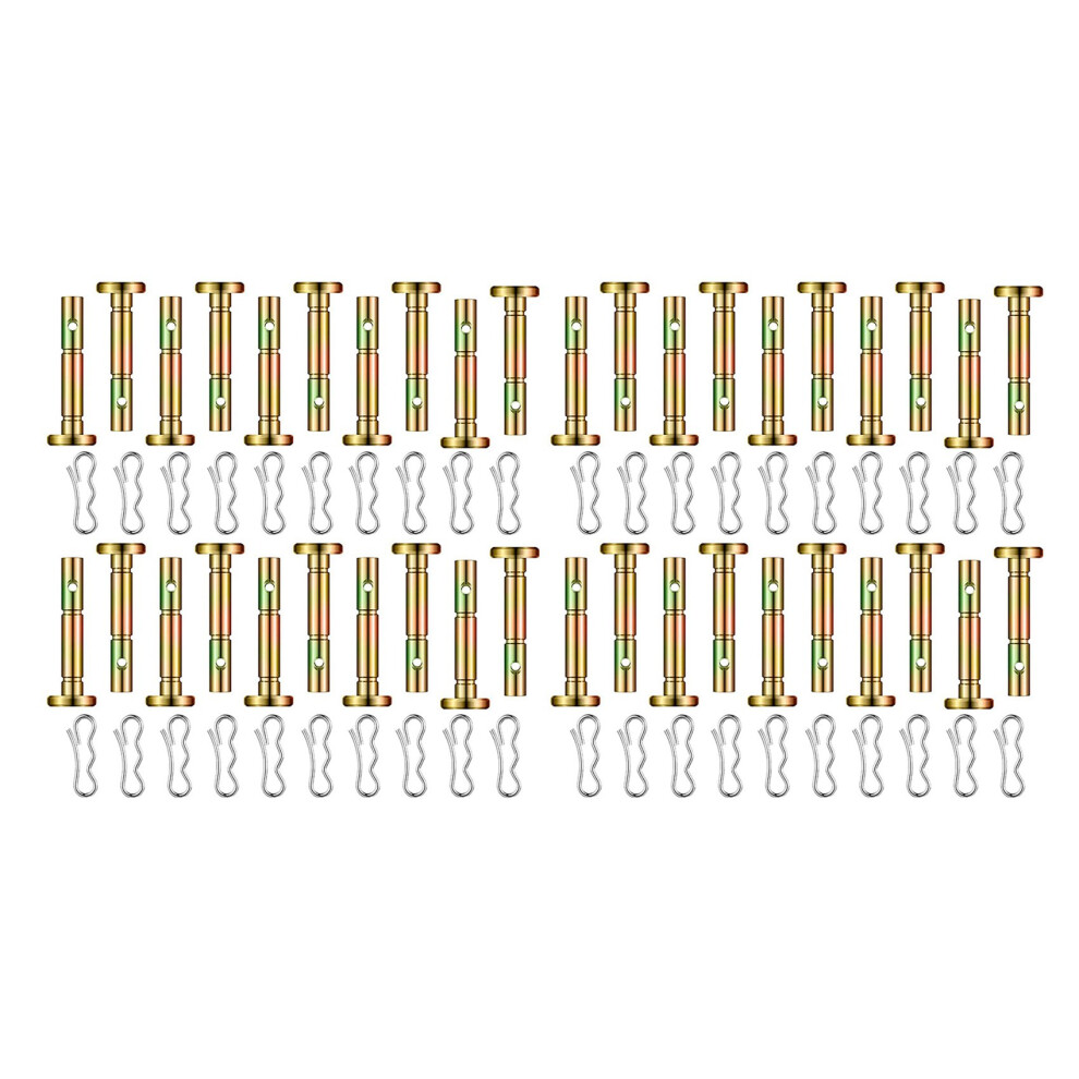 80 Pieces Shear Pins And Cotter Pins 738-04124 And 714-04040 Replacement Shear Pin And Bow Tie Lock Cotter 4711119949574
