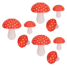 9 Stück Pilz Geformte Papier Laternen für Waldd Schungel Wunderland Thema Geburtstags Feier Dekor Hängen 3D Pilz Ornament