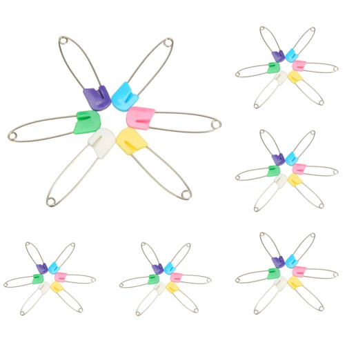 40 x Epingles Securitaires pour Les Vetements D'Enfant Couleur Random
