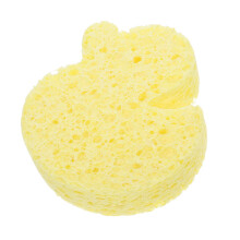 Baby Bath Sponge Soft Plush Duck Shape Gentle Newborn Shower Pad Cute Cartoon Design Absorption