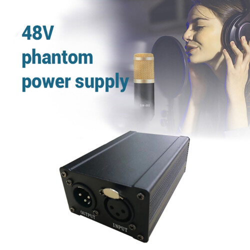 48V USB Phantom Power Supply for Microphone Professional Vocal Recording Mic 1