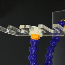 Universal Ventilator Adjustable Breathing Circuit Holder with Rotational Swivel & Threaded Tube Support