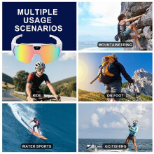 32G Cycling Ski Goggle HD Video Action Camera Sunglasses Windproof Sports Glasses Recording for Outdoor Biking B
