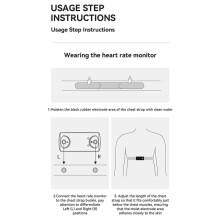 ROCKBROS Bicycle Heart Rate Sensor  4.0 ANT+ Chest Wear Strap Heart Rate Monitor for  Wahoo GPSPORT Bike Computer
