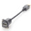 DP1.2 Panel Mount Feedthrough Connector Female to Male Panel Coupler with D-Type and XLR Mount 2