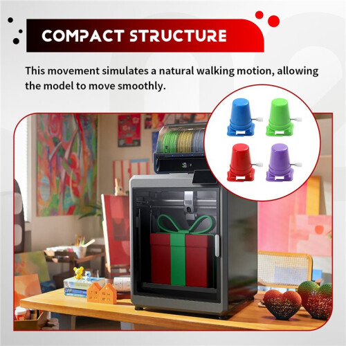 8PCS 3D Printer Model Components Wind- Self-Winding Movement MD001  Standard Mechanical Transmission Parts 2