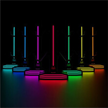 Headphone Stand for Desk Gaming Headset Holder and Controller Stand RGB Earphone Rack for PC Console Gamer Setup B