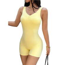 Jumpsuits, Shorts, Rompers, Workoutpakken, Eendelige Bodysuits, Yogapakken, Zomervakantie Geel XL