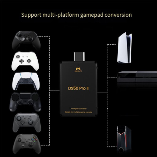 For PS5/PS4/PS3//PC Multi-Platform Controller  Converter 3.5mm Compatible with Major Game Controllers 2
