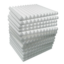 Panneaux de Mousse Acoustique 24 Pcs, Panneaux Muraux InsonoriséS 30X30X5Cm, Panneau Insonorisant Haute Densité pour Murs Blanc