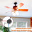 6 Pcs Ze-208S E89885 3 Speed 4 Wire Pull Chain  Ceiling Fan Light  Replacement Part,A 5