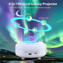Proyector de Estrellas con Altavoz , Luz Nocturna con Batería de 1800 MAh, Ideal para Dormitorio de Niños, Niñas y Adultos.