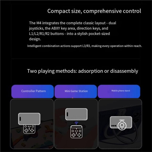 Abxylute M4 Mobile Phone Gamepad Magnetic  Mobile Gamepad Mobile Game Controller Retro Emulation Accessory C