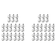 Stoves Cooker Knobs,Oven Knob 60pcs,Zinc Alloy 6mm Universal Silver Gas Stove Control Knobs Adaptors Oven Rotary