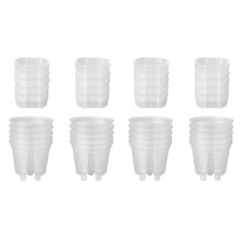 6 Inch Transparante Plastic Tuinpotten Zelfwatergevende Plantenbakken, 20-Pack Plastic Kinderkamerplantenpotten met Diep Reservoir