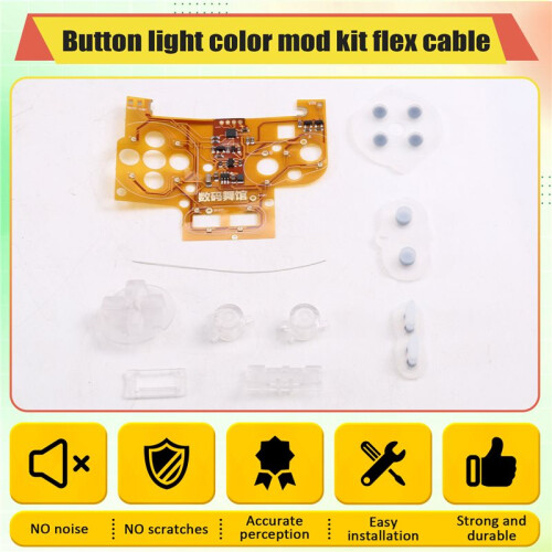 For GBC Button Light Assembly LED Color Button Mot Kit Flex Cable for Game Boy Color 1