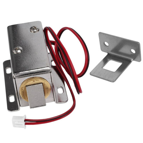 2X  Electromagnetic Lock  12V Electric Bolt Lock Small Electric Control Cabinet Door Lock(B) 2