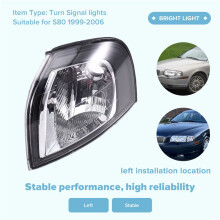 Left Fog Lights Corner Light Headlight Turn Light Front Side Light for S80 1999-2006 30698427 Left