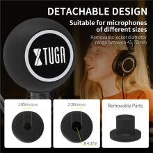 XTUGA CV-101 Microphone Wind Shield Filter Microphone Windscreen for Noise Cancelling for Recording & Studios