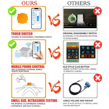 ME201W Liquid Level Sensors Water Level Monitor for Tuya Smartlife APP WiFi Ultrasonic Level Indicator Sensor EU