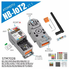 Atom DTU NB-LoT2 Global Version V1.1 (SIM7028) Unità di Trasmissione Wireless NB-IoT A Banda Cat-NB Globale