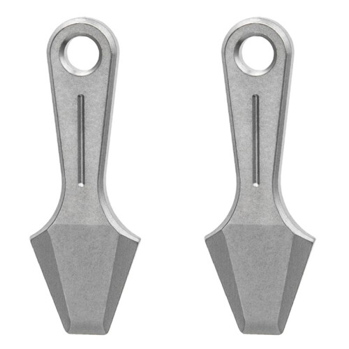 2X Titanium EDC Pry Bar  Titanium Alloy  Keychain Pendant EDC Tool Camping Accessory