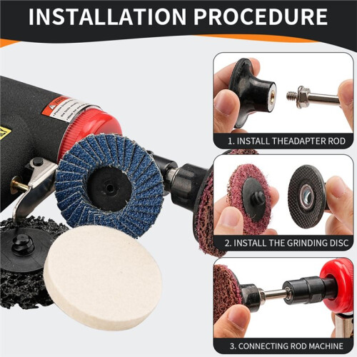 70Pcs/Set 2"R-Type Quick Change Disc 50mm Sanding Disc Roll Lock Conditioning Disc for Metal Rust Removal