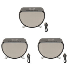 3X Multifunctional Alarm Clock Temperature Clock Wireless Charger LED Mobile Phone Three in One Wireless Charger