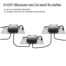 5X 0-10V Dimmer Seriesable Sync Controller Rotary /Off för 0/1-10V Dimbara LED-Drivrutiner Elektroniska FöRkopplingsdon