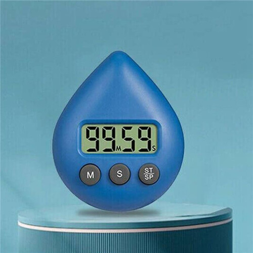 2X Digital Bathroom Clock Waterproof Shower Clock Timer Temperature Humidity Visual Countdown Timer Wall Clock 2