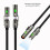 240W Type-C Cable with LED Flashlight and Igniter Nylon Braided Fast Charging Cable for Type C Charging Device 2m 3