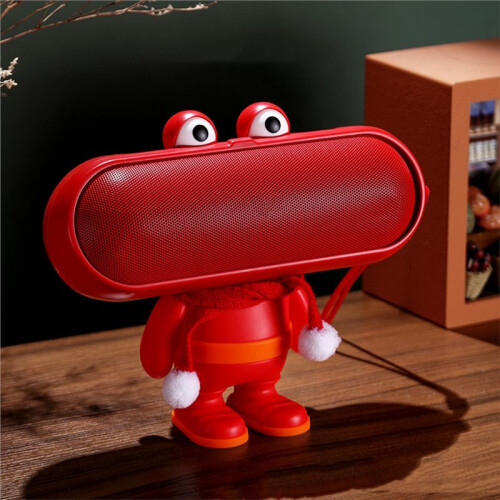 Audio Protective Case for  Pill Speaker Dustproof Waterproof Audio Protective Cover Mount Holder Red