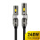 240W Type-C Cable with LED Flashlight and Igniter Nylon Braided Fast Charging Cable for Type C Charging Device 2m 6