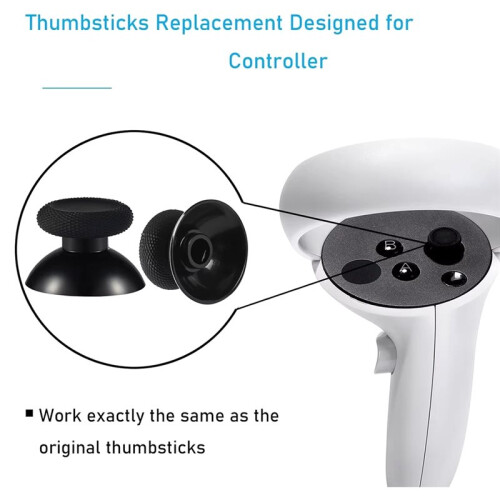 Thumbsticks Replacement for Meta  Quest 2/Pro Quest 3 Controller, Analog Joystick Thumb Sticks Repair Kit Buttons 2