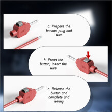 Conectores Banana P10067 de 4 mm para Cableado Rápido, para Pruebas Eléctricas Caseras.