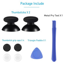 Thumbsticks Replacement for Meta Quest 2/Pro Quest 3 Controller, Analog Joystick Thumb Sticks Repair Kit Buttons